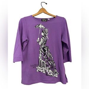 Bob Mackie Wearable Art “A Walk in the Park 1875” Purple Women’s Size S